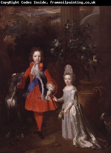 Nicolas de Largilliere Portrait of Prince James Francis Edward Stuart and Princess Louisa Maria Theresa Stuart